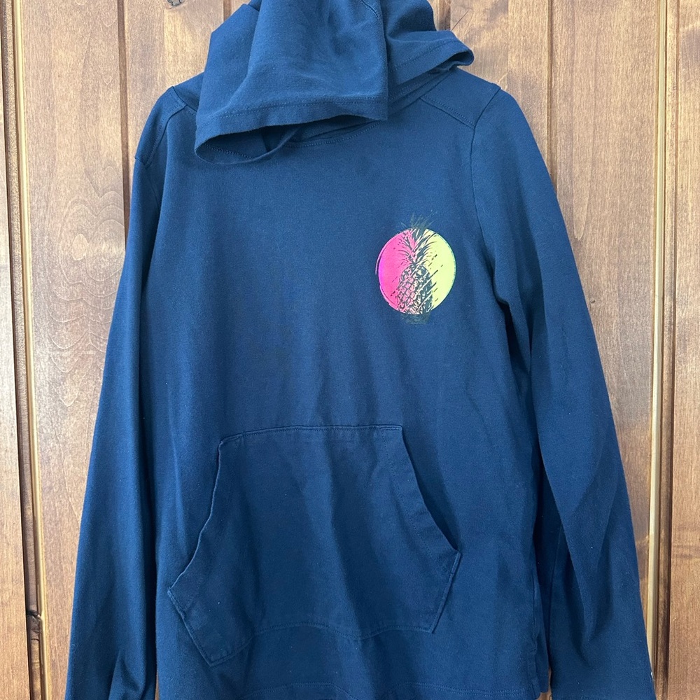 DSG Dark Blue Hoodie with Vibrant Design